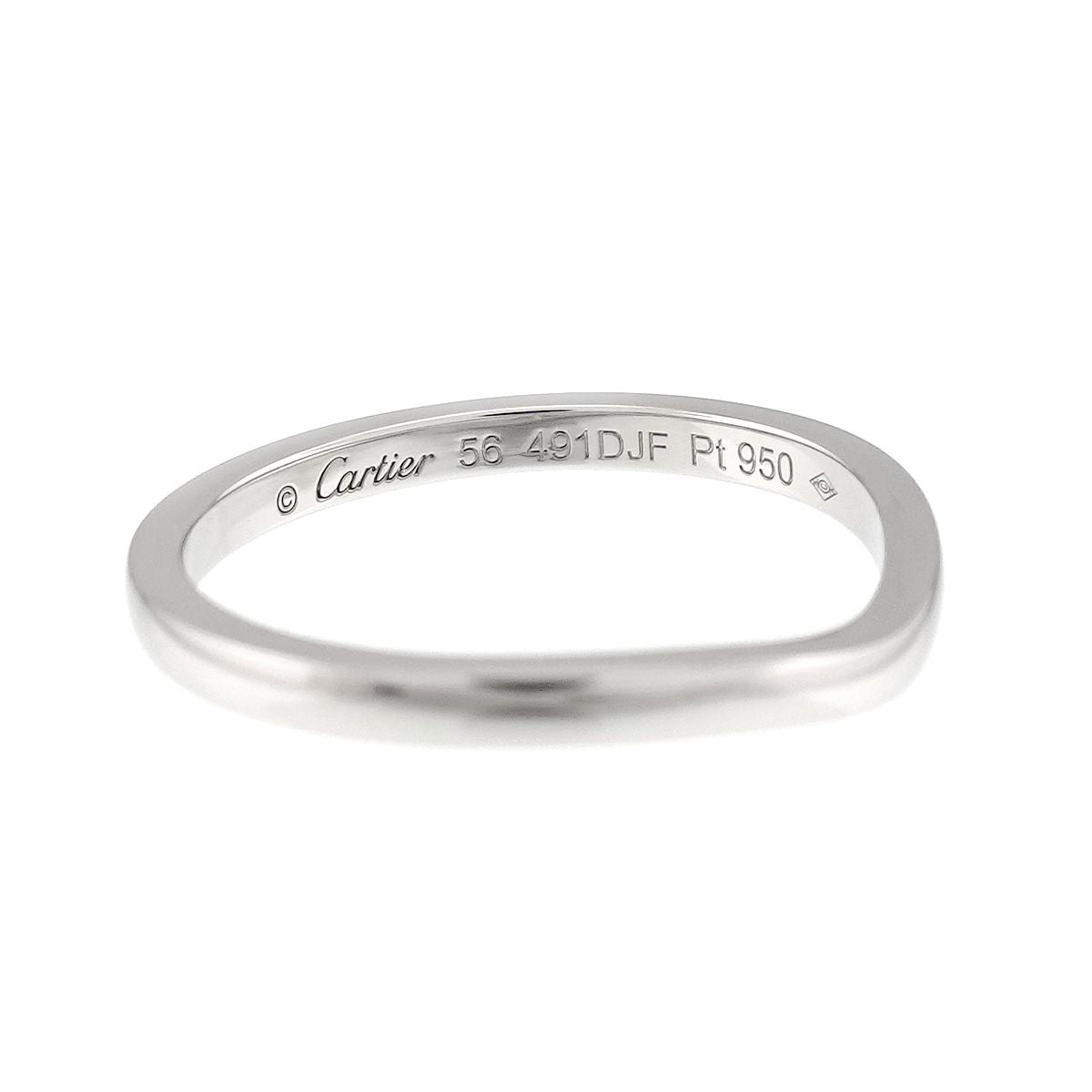 Cartier Ballerina Curve 56 Ring 2 Pt Platinum — view 3