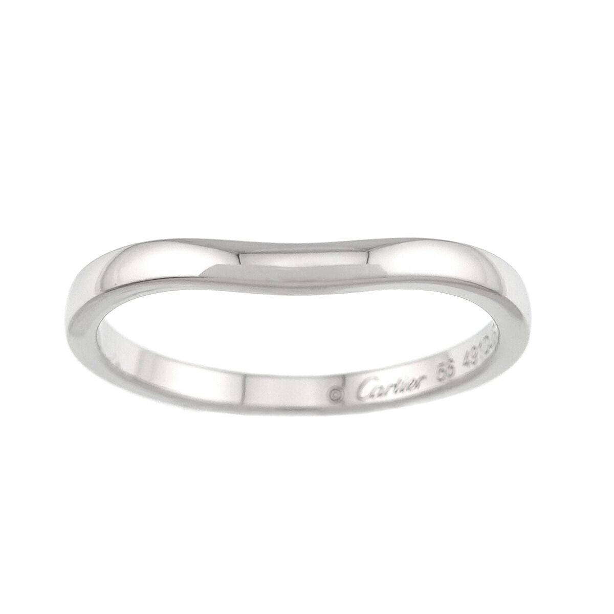 Cartier Ballerina Curve 56 Ring 2 Pt Platinum — view 2