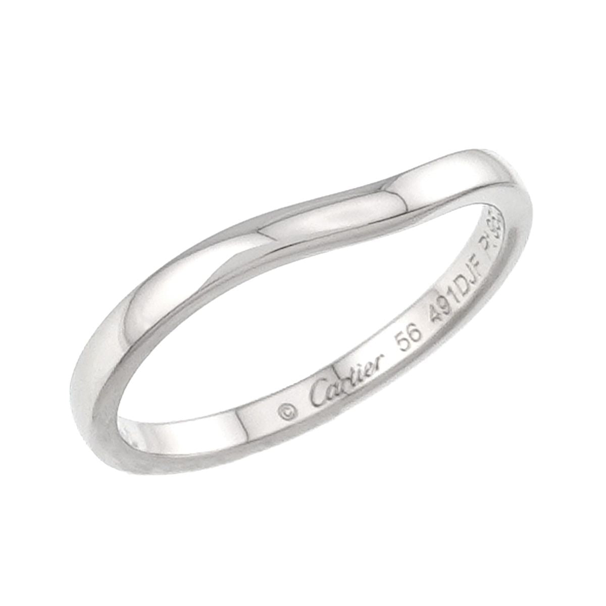 Cartier Ballerina Curve 56 Ring 2 Pt Platinum — view 5
