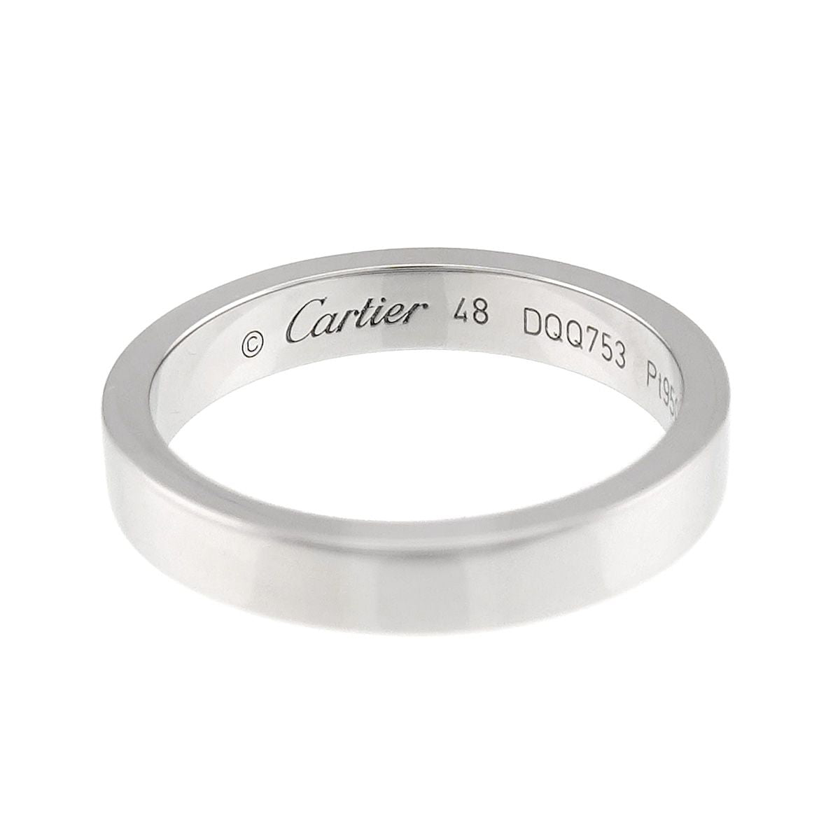 Cartier C de Cartier 48 Ring Pt Platinum Diamond — view 3