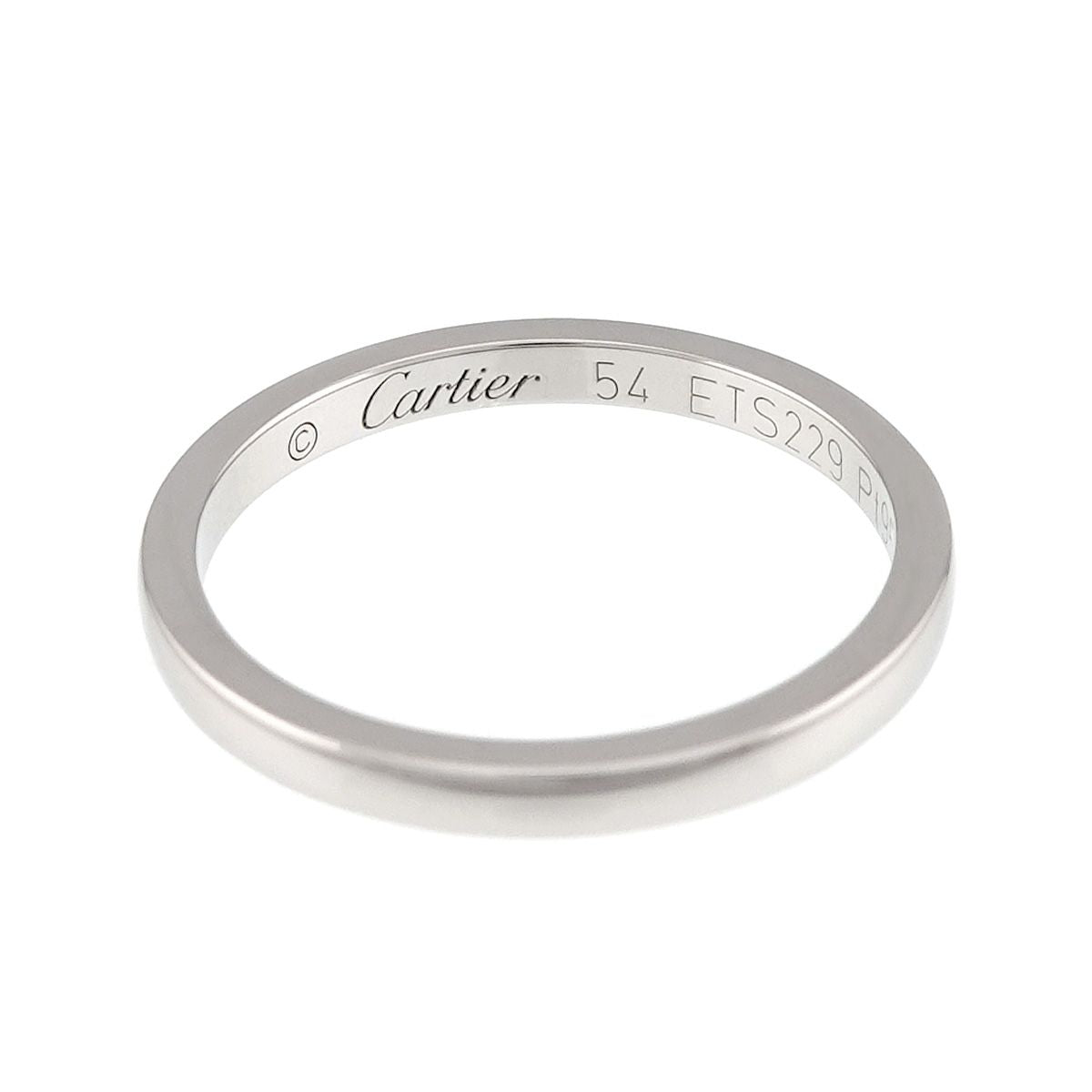 Cartier Ballerina 54 Ring 2 Pt Platinum Ballerine — view 3