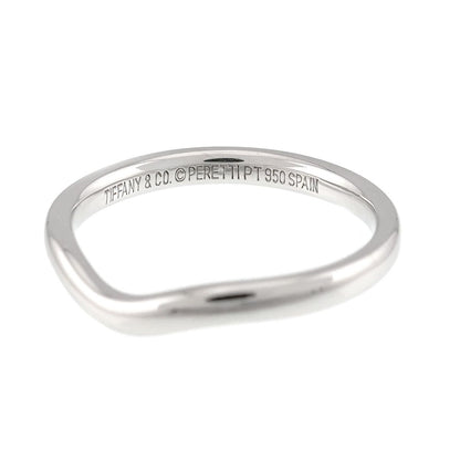 Tiffany & Co Curved Band Ring Pt Platinum — view 3