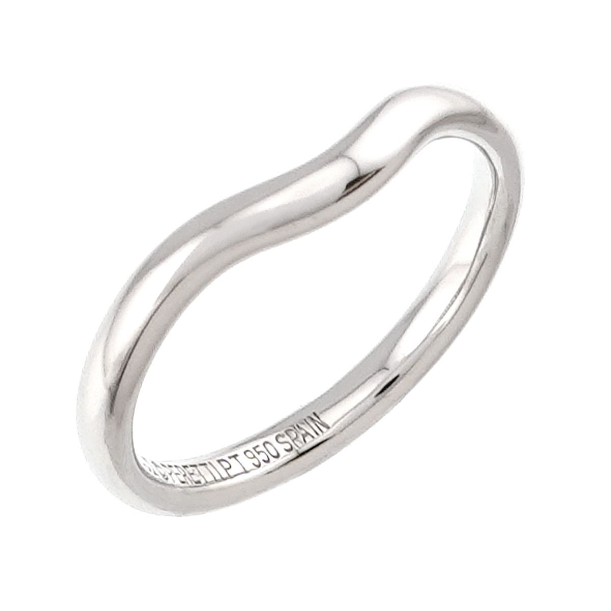 Tiffany & Co Curved Band Ring Pt Platinum — view 4
