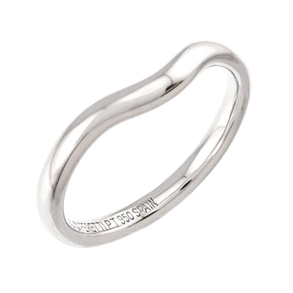 Tiffany & Co Curved Band Ring Pt Platinum — view 4