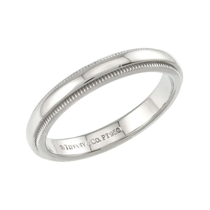 Tiffany & Co Milgray Ring Pt Platinum Together Milgrain — view 4