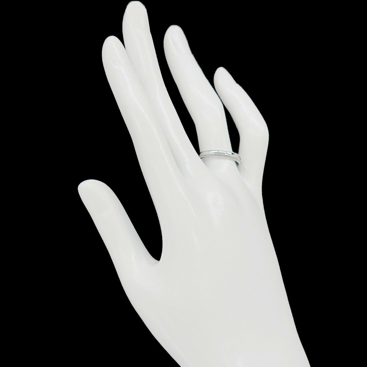 Tiffany & Co Milgray Ring Pt Platinum Together Milgrain — view 6
