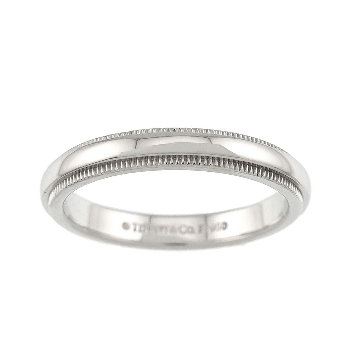 Tiffany & Co Milgray Ring Pt Platinum Together Milgrain — view 2