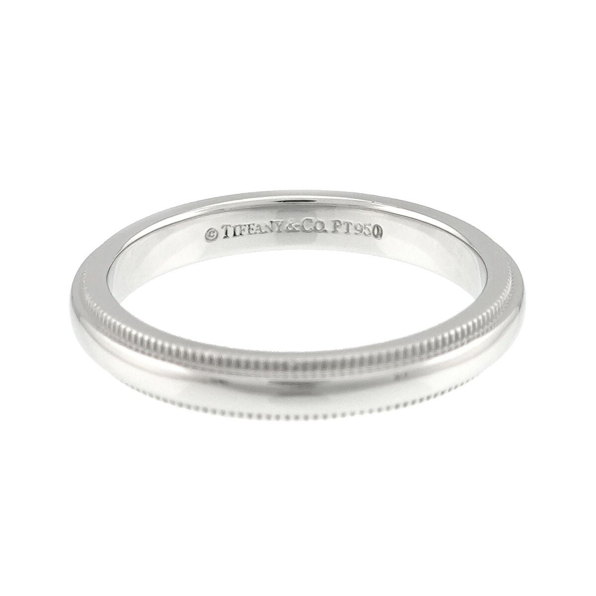 Tiffany & Co Milgray Ring Pt Platinum Together Milgrain — view 3