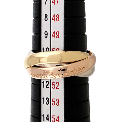 Cartier Trinity 51 Ring 18k YG WG PG Triple Strand Suri Gold 750 — view 6