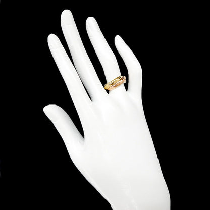 Cartier Trinity 51 Ring 18k YG WG PG Triple Strand Suri Gold 750 — view 7