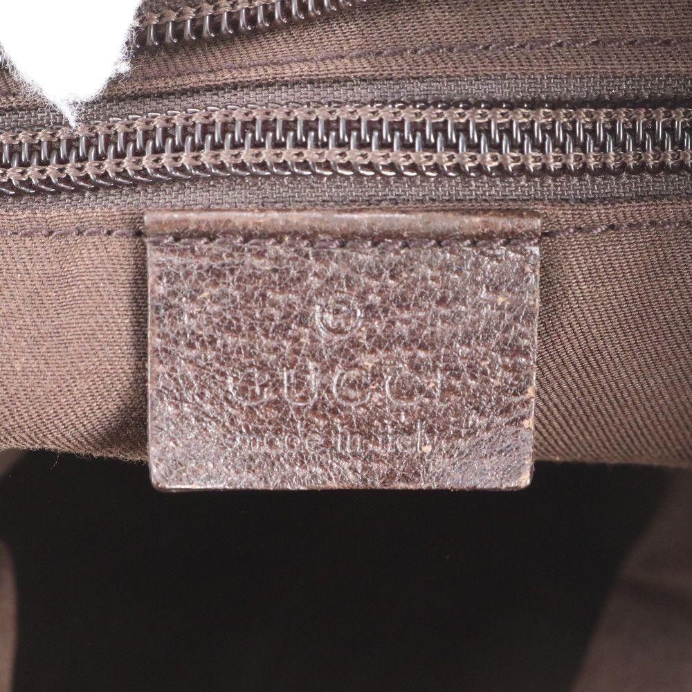 Gucci GG Canvas Sherry Line Leather Tote Shoulder Business Document — view 8