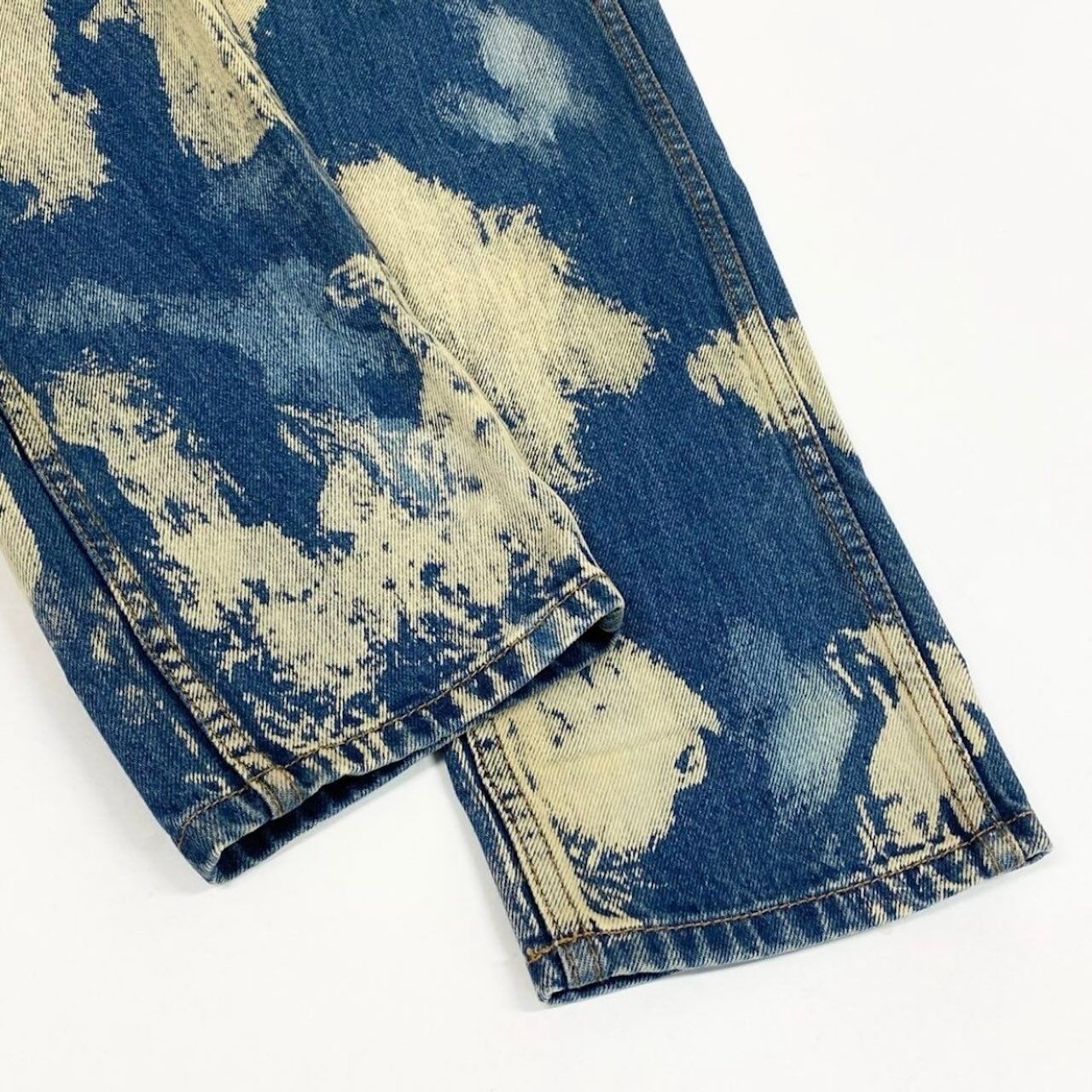 Gucci Studded Bree Denim Michele Cotton Pants — view 6