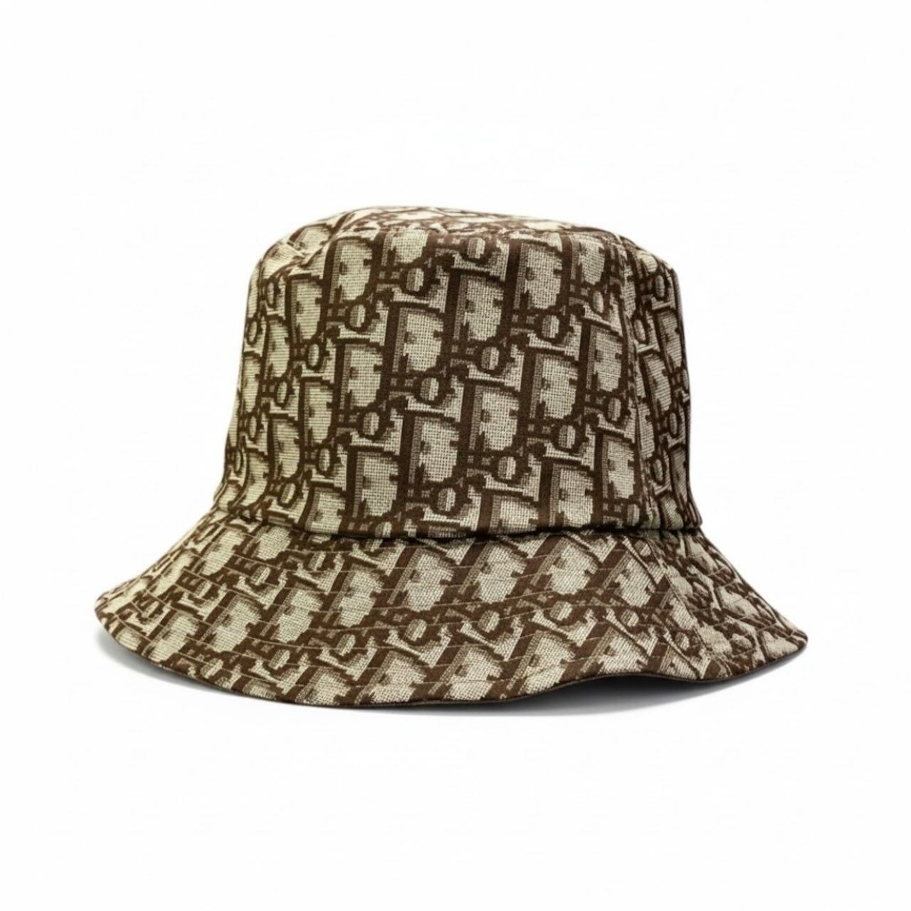 Dior Leopard Trotter Reversible Bucket Hat Brown Beige