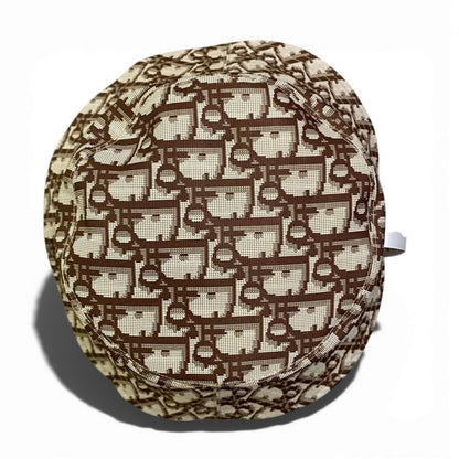 Dior Leopard Trotter Reversible Bucket Hat Brown Beige — view 4