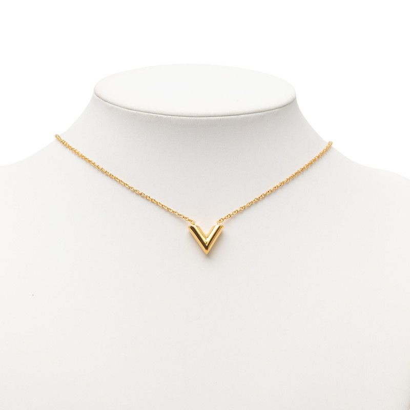 Louis Vuitton Essential Necklace Gold Plated — view 7