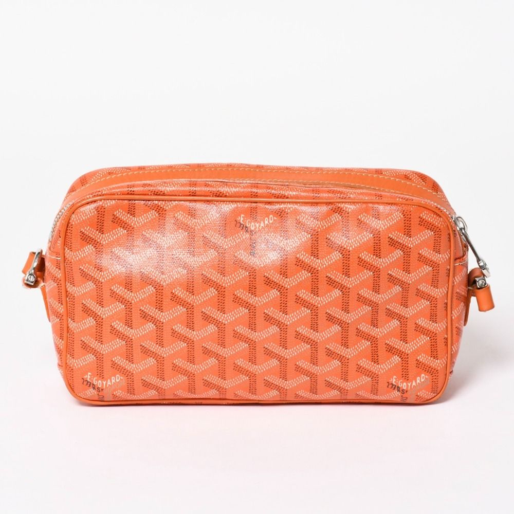 Goyard Cup Vert PM Shoulder Bag Orange Leather Silver — view 2