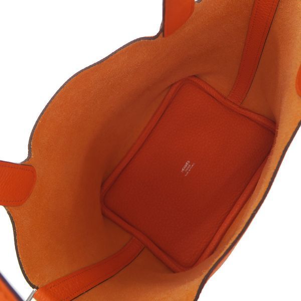 Hermes Picotin Lock Handbag Orange — view 2