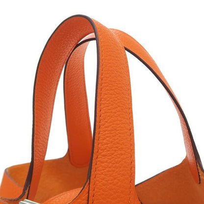 Hermes Picotin Lock Handbag Orange — view 4