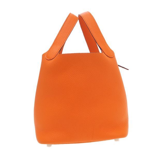 Hermes Picotin Lock Handbag Orange — view 3