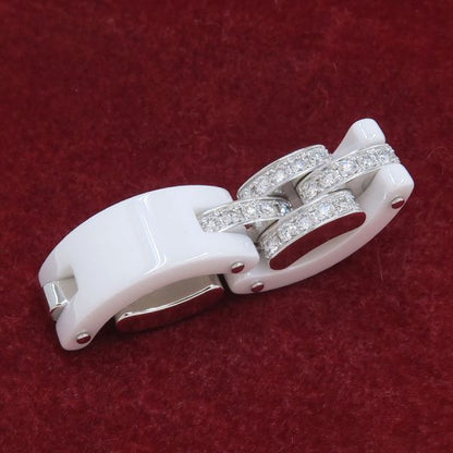 Cartier Maillon Panthere Diamond Ring White Ceramic — view 5