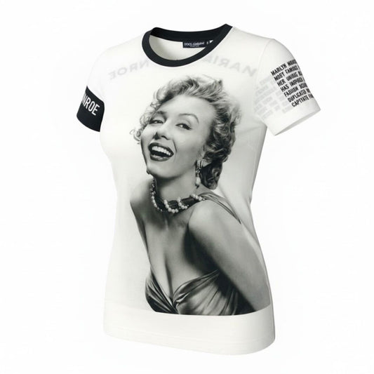 Dolce & Gabbana Marilyn Monroe T-Shirt Cotton Short Sleeve
