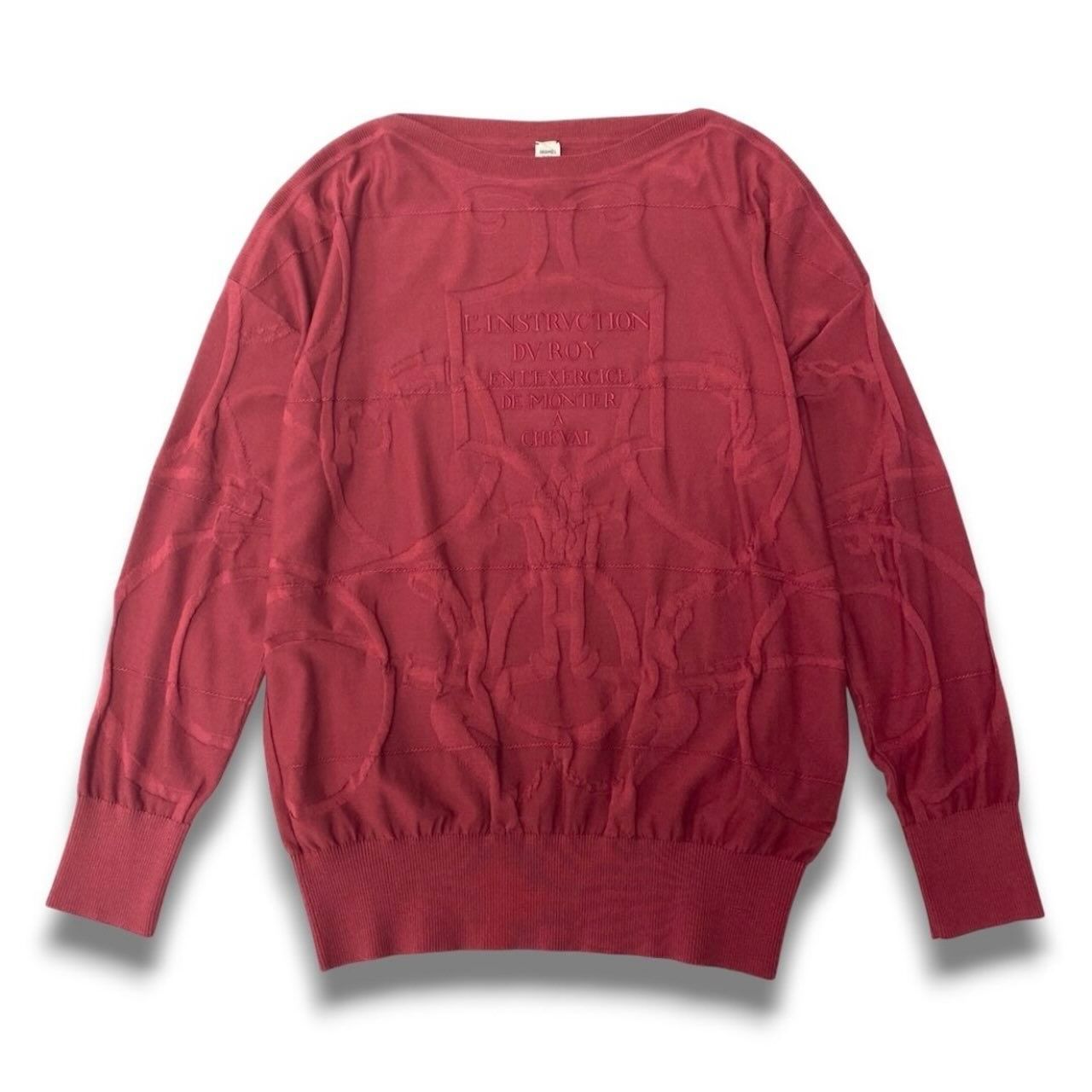 Hermes L'instrvction Imperial Studies Jacquard Embroidery Knit Sweater — view 2