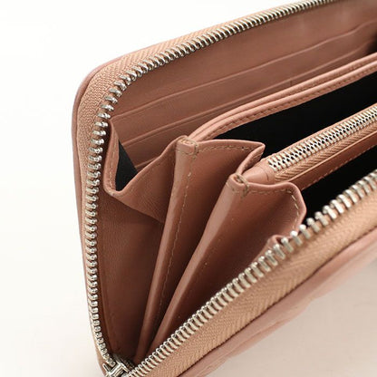 Dior Voyageur Wallet Lady Dior Zip Around Lambskin — view 5