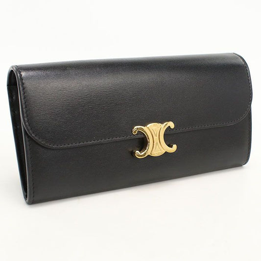 Celine Wallet Bifold Triomphe with Coin Purse Leather