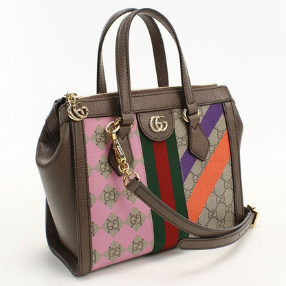 Gucci 2-Way Ophidia Handbag Leather