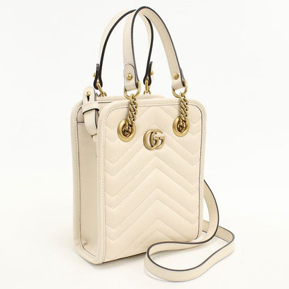 Gucci 2-Way GG Marmont Handbag Leather