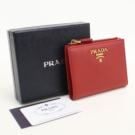 Prada Saffiano Leather Qwa Bifold Wallet