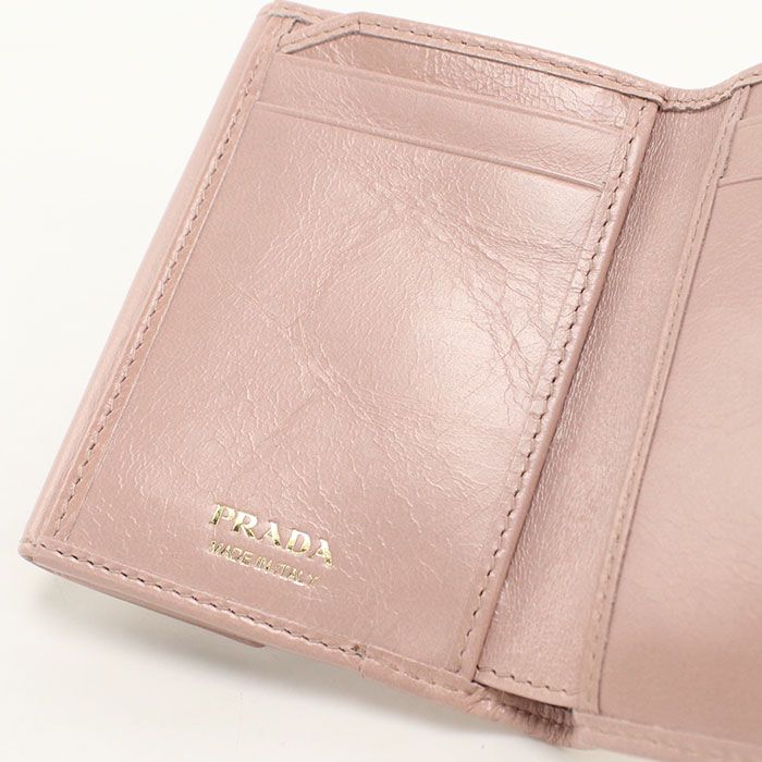 Prada Trifold Wallet Leather — view 6