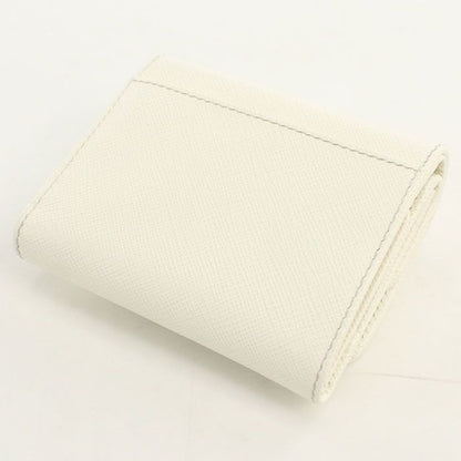 Prada Saffiano Triangle Wallet Qhh Trifold Leather — view 2