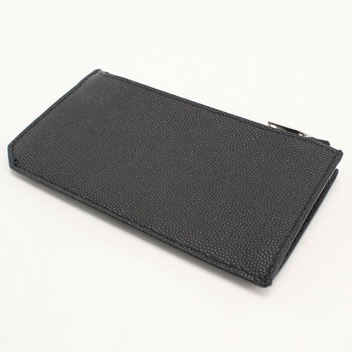 Saint Laurent Fragment Zip Pouch Coin Case Leather — view 2