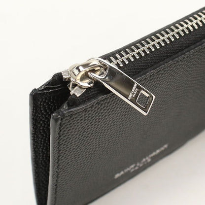 Saint Laurent Fragment Zip Pouch Coin Case Leather — view 6