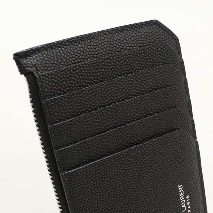 Saint Laurent Fragment Zip Pouch Coin Case Leather — view 5