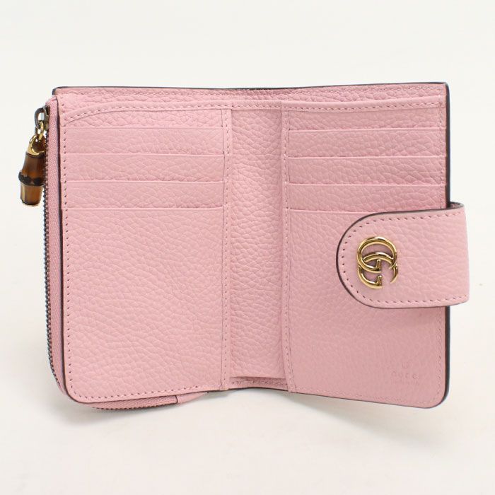 Gucci Bamboo Compact Wallet Double Bifold Leather — view 3