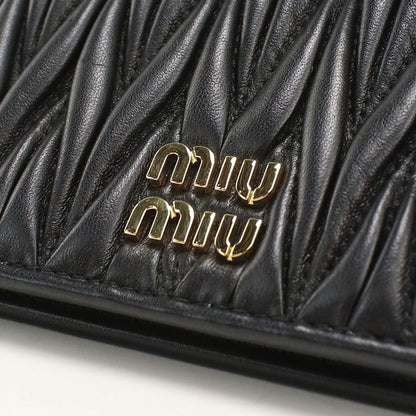 Miu Miu Miu Matelasse Bifold Wallet Lambskin — view 6