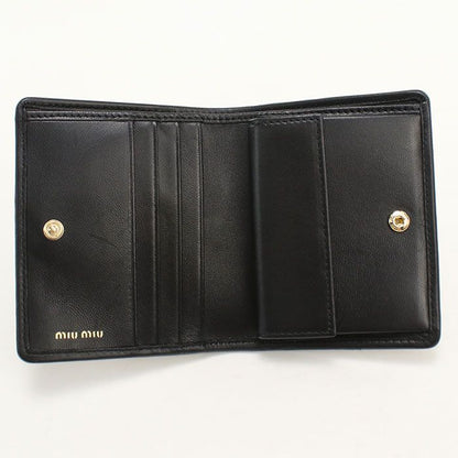 Miu Miu Miu Matelasse Bifold Wallet Lambskin — view 3
