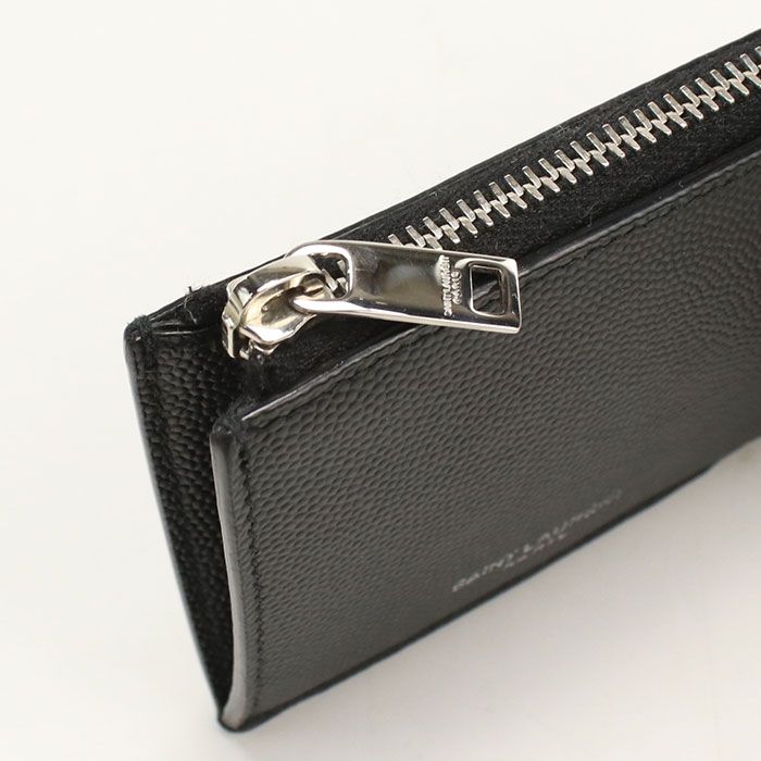 Saint Laurent Fragment Zip Pouch Coin Case Calf — view 5