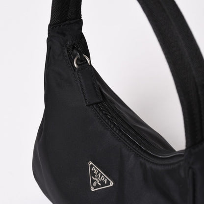Prada Hobo Handbag Nylon Black — view 6