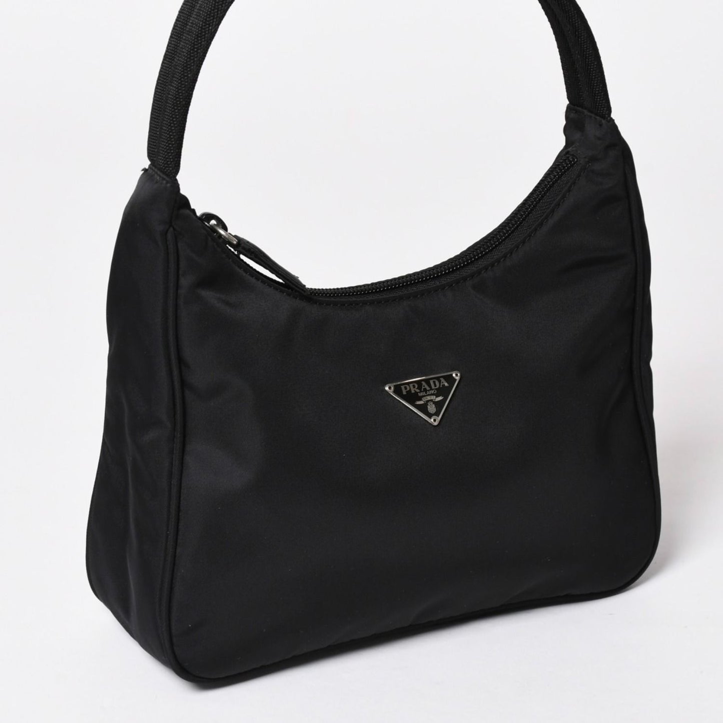 Prada Hobo Handbag Nylon Black — view 3