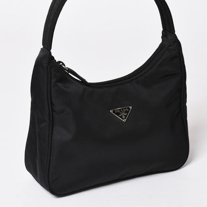 Prada Hobo Handbag Nylon Black — view 3