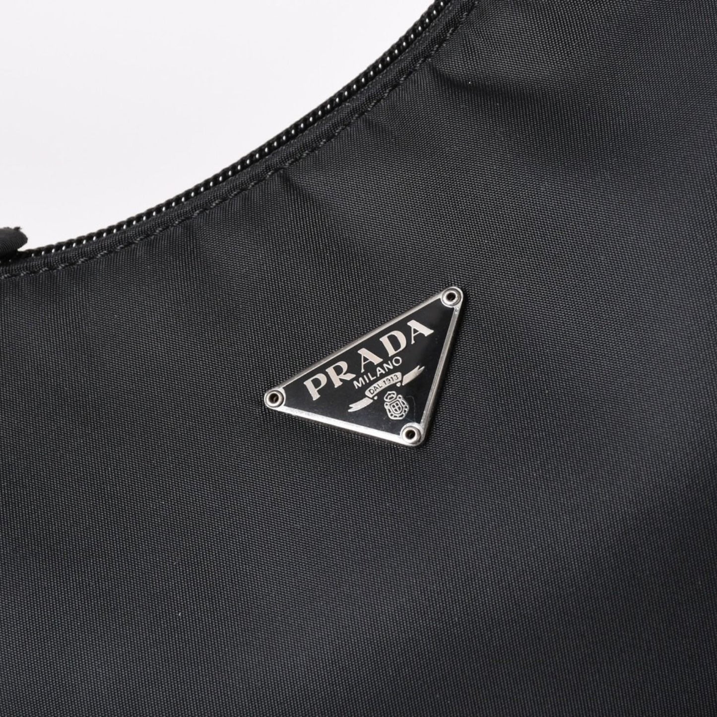 Prada Hobo Handbag Nylon Black — view 8