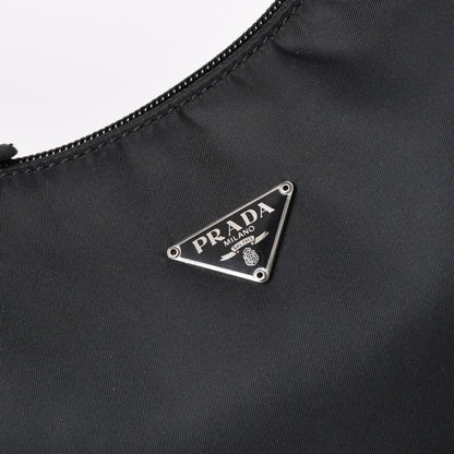 Prada Hobo Handbag Nylon Black — view 8