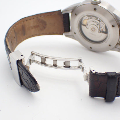 Versace Character Automatic Winding Watch Silver Dial Leather Strap Pawn — view 6