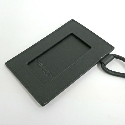 Bottega Veneta Intrecciato Badge Holder Calf Black Card — view 3