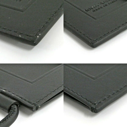 Bottega Veneta Intrecciato Badge Holder Calf Black Card — view 9