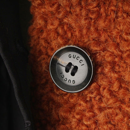 Gucci Wool Mohair Alpaca Tweed Color Jacket Brown 36 — view 7