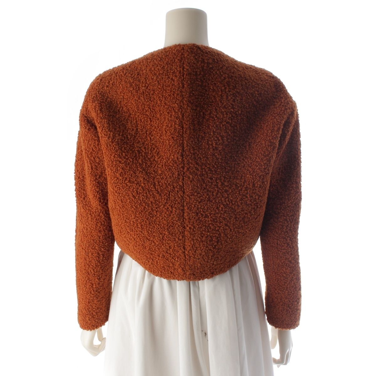 Gucci Wool Mohair Alpaca Tweed Color Jacket Brown 36 — view 4